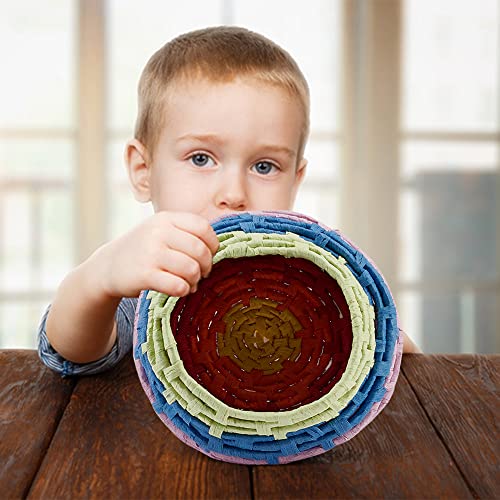 FREEBLOSS Raffia Basket Weaving Kit Introductory Weaving Kit for Beginners, Creative Raffia Basket Bowl Suitable for for Kids Arts and Crafts FREEBLOSS