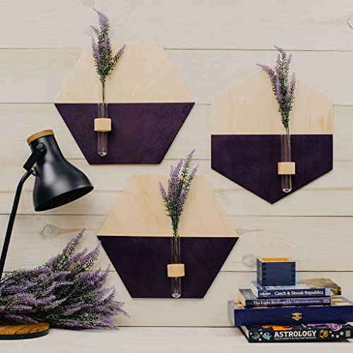 Unfinished Wooden Hexagon Blanks 10-inch, Pack of 2 Hexagon Cutouts for Craft Wood Shapes and Honeycomb Decoration, by Woodpeckers Woodpeckers