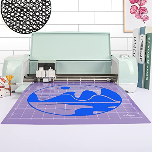 Welebar Cutting Mats for Cricut Maker/Maker3/Explore 3/ Air 2/Air, 5 Pack(12x12 Inch, StandardGrip/LightGrip/StrongGrip/FabricGrip) Replacement WELEBAR
