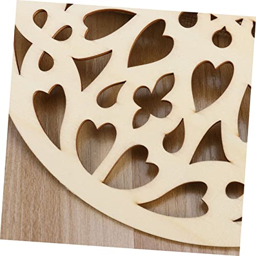 DIY Wooden Embellishment Christmas Wooden Pendant Christmas Gift Tags Hanging Unfinished Cutouts Round Rustic Pendant Unfinished Woods Chips Wooden CIMAXIC