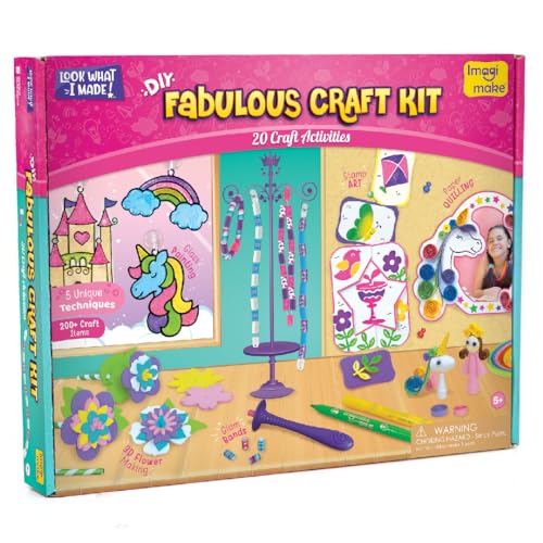 Imagimkake Fabulous Craft Kit | Creative Toy and DIY Set for Kids, Arts and Crafts for Kids | Christmas Gifts for Kids, Craft Kits for Kids, Gifts Imagimake