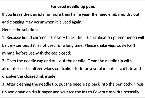 ZEYAR Liquid Chrome Marker Paint Marker, DIY Silver Marker Pen for any surface, High-gloss display effects, Dual tips: Extra Fine and Medium Point ZEYAR