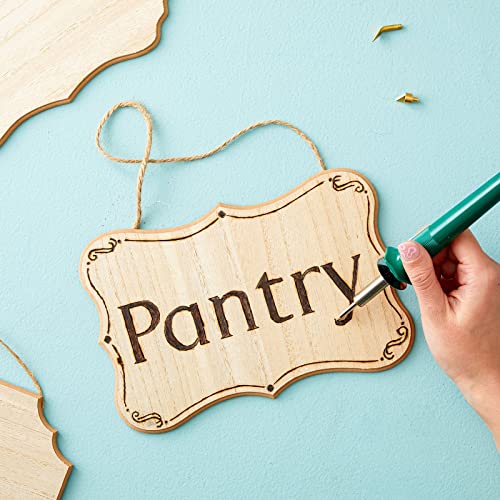 6-Pack of Unfinished MDF Hanging Wood Plaques for Crafts with Jute Rope, Blank 9x6-Inch, 1/4-Inch Thick Wooden Sign for DIY Painting, Art Projects, Juvale