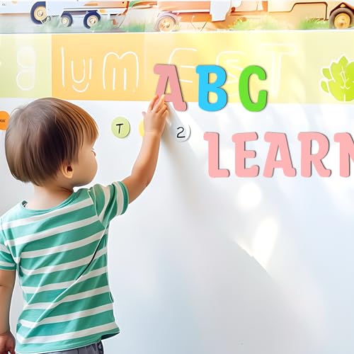 Focal20 Wooden Letters 4 Inch for Crafts Unfinished Wood Letters 4 inch and Numbers Set Small Wooden Alphabet Letters for DIY Painting Arts Home Focal20