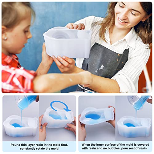 LET'S RESIN Snail Resin Molds Silicone 6inch, Large Animal Molds with Finely Carved Snail Design, 3D Silicone Molds, Casting Resin, DIY Snail LET'S RESIN