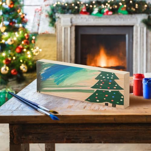 4 Pack Unfinished Wood Boards for Crafts, Painting, Wood Carving, 1" Thick Wooden Boards for DIY Signs (3 x 10 In) Bright Creations