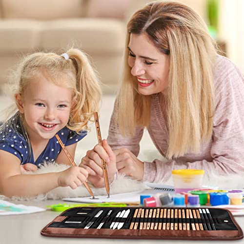 YunQiDeer Drawing Pencils, Art Supplies Sketch Pencils Kit for Kids Adults, Professional Charcoal Sketching Graphite Art Pencils Set YunQiDeer