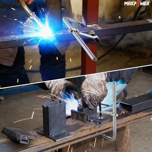 MAXPOWER Heavy Duty F Clamp 12-Inch x 4-3/4-Inch Throat (300 x 120mm Throat), Pack of 1 MAXPOWER