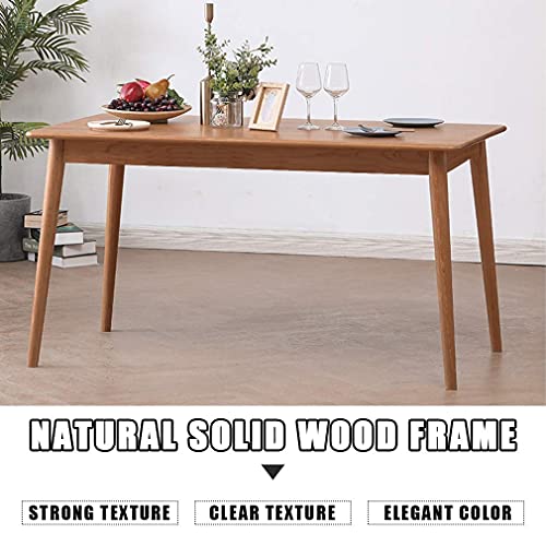 47" Dining Table Kitchen Table Dining Room Table Small Kitchen Table for Small Spaces Table Modern Home Furniture Dinner Table Rectangular (Natural) FDW