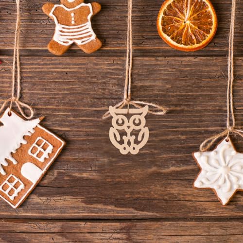 Operitacx 150pcs Unfinished Mini Wooden Ornaments Animal Theme Natural Wood Slices DIY Mini Wood Cutouts Ornaments Art Craft Classroom Decoration Operitacx