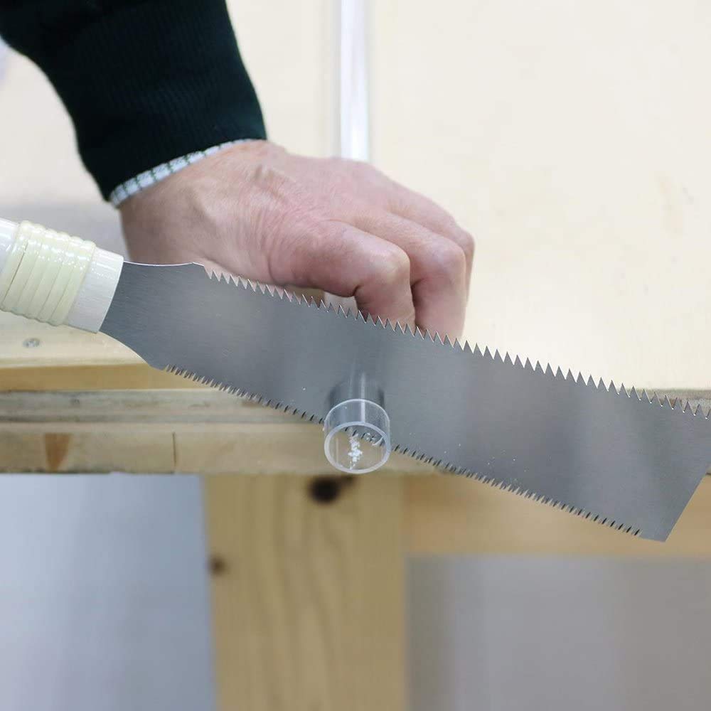 KAKURI Japanese Pull Saw Mini for Woodworking, Hobby, DIY 7 inch, Made in JAPAN, Ryoba Double Edge Hand Saw with Blade Cover Case for Rip & Crosscut KAKURI