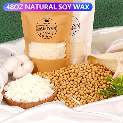 SAEUYVB Candle Making Kit with Hot Plate Full Set - for Adult - DIY Starter Soy Candle Making Supplies - Perfect as Home Decorations SAEUYVB