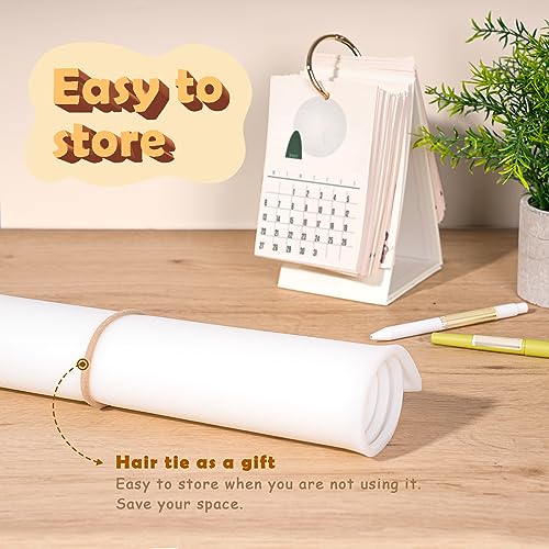 31.5 x 23.6 x 0.06 Inches Extra Thick Silicone Mat with Lip 0.22" Raised Edge for Resin, Large Silicon Mat for Kitchen Counter Heat Resistant, Foepoge