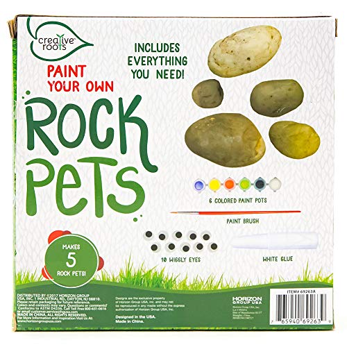 reative Roots Paint Your Own Rock Pets, Pet Rocks for Kids, Craft Kits, Kids Crafts, Crafts for Kids, Kids Craft, Garden Stones, River Stones for Creative Roots