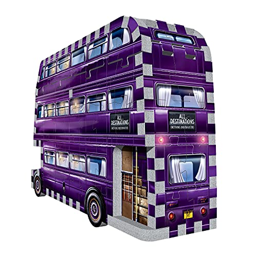 Wrebbit3D - Harry Potter – The Knight Bus Mini 3D Puzzle for Teens and Adults | 130 Real Jigsaw Puzzle Pieces | Not Just an Ordinary Model Kit for WREBBIT3D