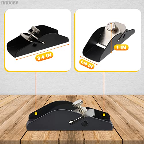 Wood Planers Woodworking Tools - (3.4x1.18 X1) Wood Trim Wood Plane Hand Tool Woodworking Planer Flat Razor Door Planer Tool - Craftsman Planer Hand NADOBA