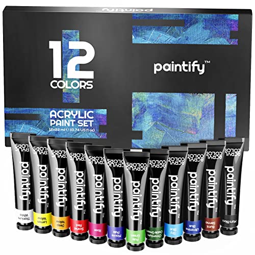  Acrylic Paint Set - 48 Piece Set (48 x 22ml) Tubes in