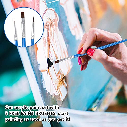 Shuttle Art Acrylic Paint Set, 15 x 12ml Tubes Artist Quality Non Toxic Rich Pigments Colors Perfect for Kids Adults Beginners Artists Painting on Shuttle Art