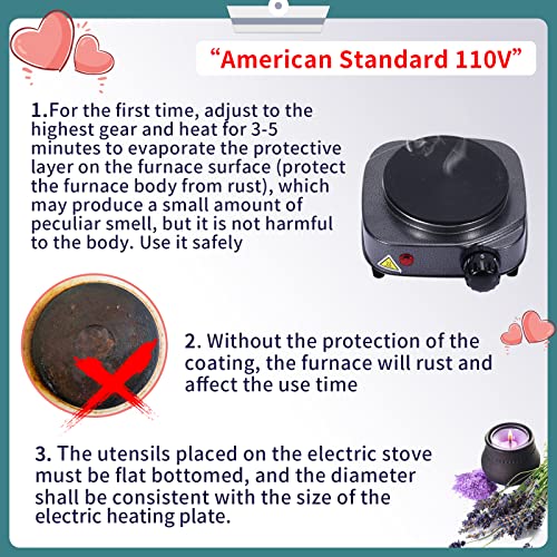 SAEUYVB Candle Making Kit,Candle Making Supplies,Candle Making Kit with Hot Plate,Candle Making Supplies for Beginners with Pouring Pot, Wax Melter SAEUYVB