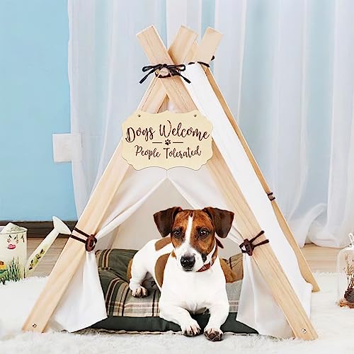 Large Rectangle-Shaped Wooden Welcome Door Sign to Paint 10Pcs, DIY Blank Unfinished Wood Ornament for Crafts Hanging Decorations, Halloween Sophena