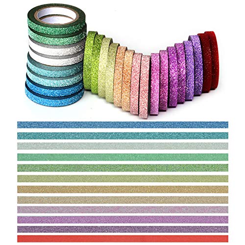 KUNMINGER 40 Rolls Washi Tape Set - 15 mm Wide Colored Masking Tape for  Kids,Decorative Adhesive for DIY Crafts,Gift Wrapping, Scrapbooking