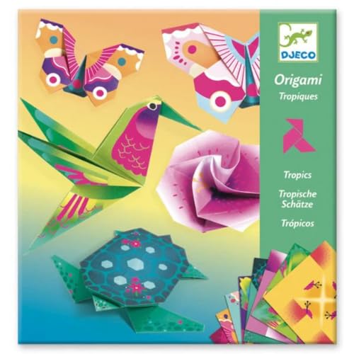 DJECO Origami Paper Craft Kit - Tropics (Level 3) DJECO