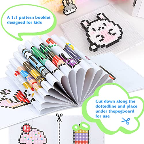 Quefe 11800pcs Fuse Beads Craft Kit, 36 Colors 5mm Beads, Melting Beads Set for Kids, Ideal for Crafts and Arts Projects, Great Gift for Birthday and QUEFE