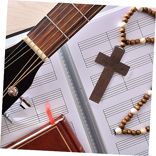 TEHAUX 100pcs Charm Holder for Necklace Locket for Men Necklace Pendant Religion Necklace Unfinished Wood Cross Crosses for Men Church Bible Supplies TEHAUX