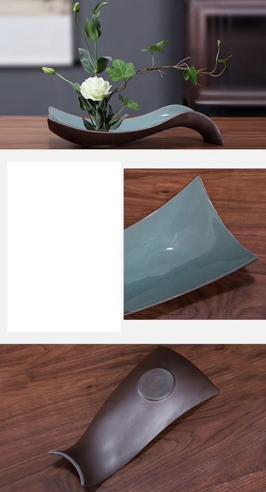 Japanese Ceramic Ikebana Flower Vase Flower Arranging Supplies,Flower Arrangement Container for Ikebana Vase & Flower Frog A10 Generic