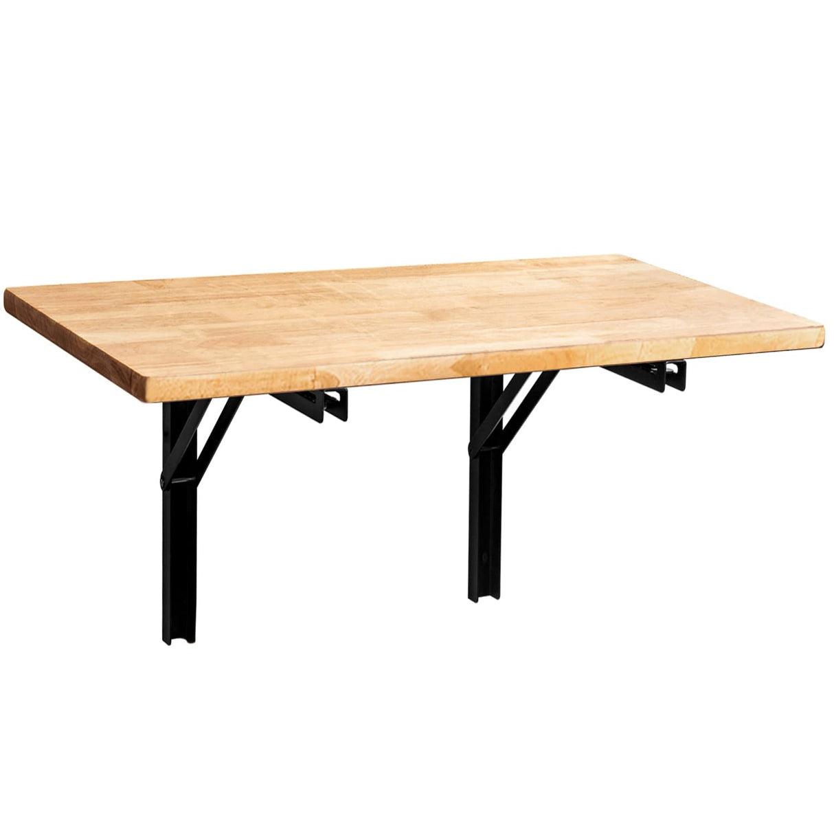 Wallmaster Wall Mounted Folding Workbench Heavy Duty Fold Down Table Utility Bench Solutions Laundry Shelf Wall Desk with Metal Shelf Bracket (47 x Wallmaster