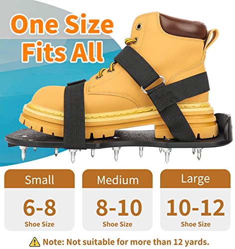 Tafatee Epoxy Floor Spiked Shoes Fully Assembled Gunite Spiked Shoes with 3/4" Short Spikes for Garage Floor Epoxy, Overlays, Cover Installation,1 Tafatee