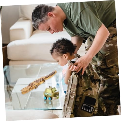 ibasenice 5pcs Crocodile Model Woody Toy Kids Arts and Crafts Toys Kids Crafts Animals Realistic Wood Crocodile Unfinished Wood Animal Toy Wooden ibasenice