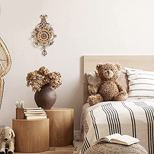 3D Puzzles for Adults Wooden Clock kit DIY Build Mechanical Wall Clock Hanging Pendulum Clock Puzzle Gift for Aldult and Teens Jigtoy