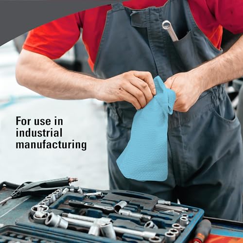 WypAll Power Clean X80 Heavy Duty Cloths (41043), Extended Use Cloths Jumbo Roll, Blue, 475 Sheets / Roll; 1 Roll / Case,8347 Wypall