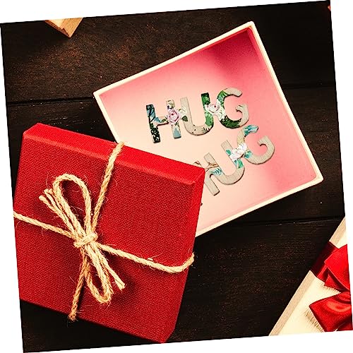 COOPHYA 100pcs DIY Wood Crafts Decorative Wood Hug DIY Wood Cutouts Wedding Table Confetti Wooden Table Scatter Unfinished Wood Crafts Wedding Favors COOPHYA