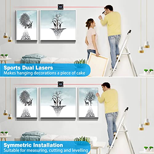 Digital Angle Finder with Electronic Laser - 4-side Strong Magnetic Angle Gauge, Cube Inclinometer with Backlight, Table Saw Miter Protractor, COROLLATA