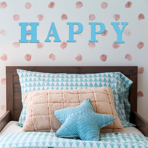 Soaoo 52 Pieces 8 Inch Unfinished Blank Wooden Letters Surface Big Wooden Alphabet Letters for Painting, DIY Projects, Tabletop, Home Wall Decor, Soaoo