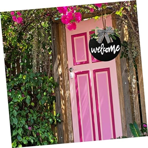 BESPORTBLE 5pcs Wooden Blank Hanging Tag Unfinished Wood Cutout Wooden Log Slices Wooden Rounds Board DIY Wooden Door Plaque Xmas Wall Plaque Tree BESPORTBLE