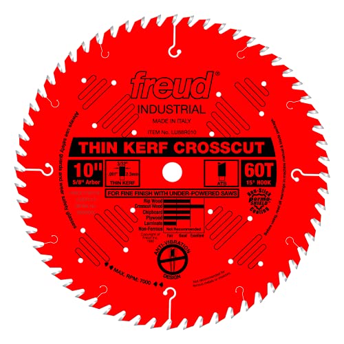 Freud LU88R010: 10" Thin Kerf Fine Finish Crosscut Blade Freud