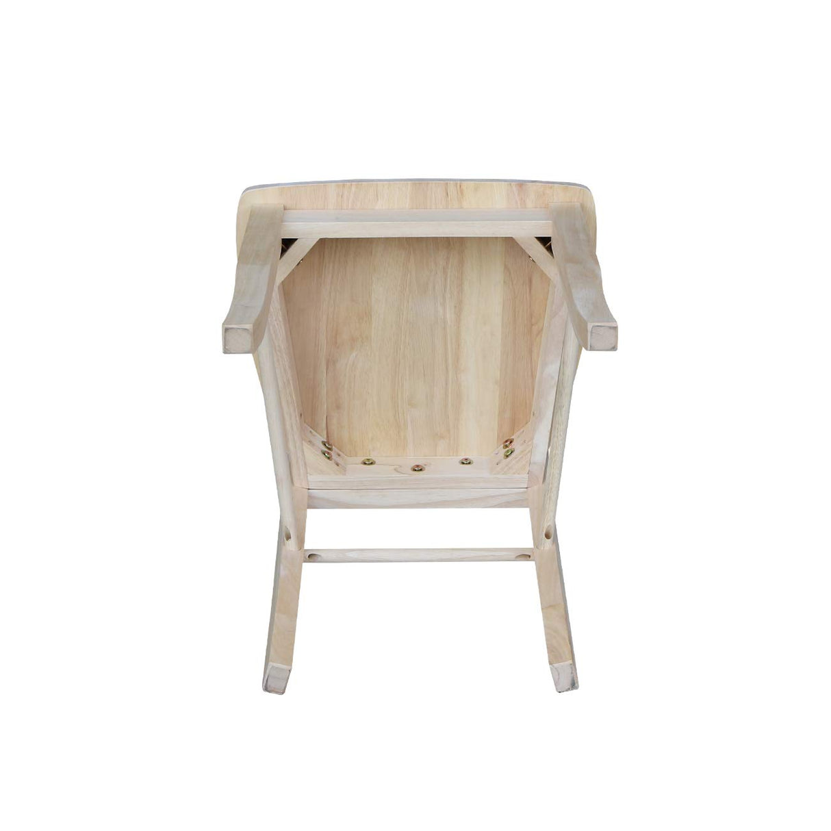 International Concepts Set of Two Madrid Chairs, Wood, Unfinished IC International Concepts