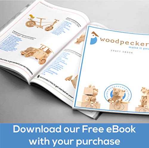 Wooden Ghost Shapes 10.5 x 7.75 Inch, Bag of 3 Unfinished Wood Ghost Cutouts, from Birch, Halloween Ghost Cutouts for DIY'ers & Crafters by Woodpeckers