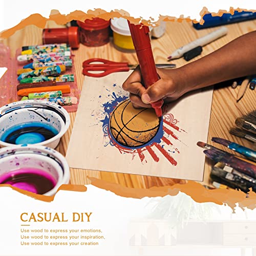 Fabbay 20 Pieces Basswood Sheets Thin Wood Sheets Craft Wood Board Unfinished Plywood for Craft DIY Wooden Plate Model Wooden House Aircraft Ship Fabbay