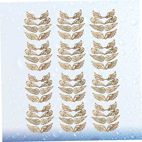 Abaodam 160 Pcs Unfinished Wooden Patches Round Wooden Discs DIY Unfinished Wood Unfinished Wood Patch Jewelry Mini Christmas Tree Topper Wooden Chip Abaodam