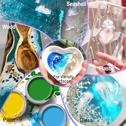 Matio White Resin Pigment Paste, 1.8oz/50g Resin Color Pigment Dye Opaque Epoxy Resin Tint Higher Concentrated Colorant for Crafts, Ocean Waves Cells Matio