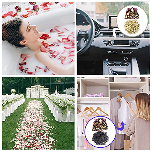 30 Bags Dried Flowers,100% Natural Dried Flowers Herbs Kit for Soap Making, DIY Candle Making,Bath - Include Rose Petals,Lavender,Don't Forget SACATR