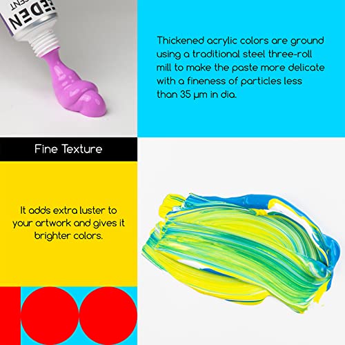 MEEDEN Heavy Body Acrylic Paint Sets, 100 Colors Acrylic Paint Tubes, Non-toxic 0.41 fl Oz /12ml Acrylic Paints for Adults, Beginners MEEDEN