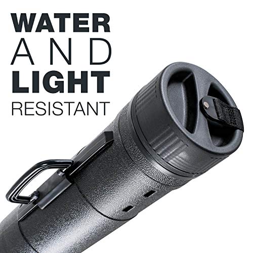 U.S. Art Supply Large Black Telescoping Drafting Tube - Outside Diameter: 5-1/2 inch, Inside Diameter: 5 inch, Length: 31-5/8 to 53-3/4 inches US Art Supply