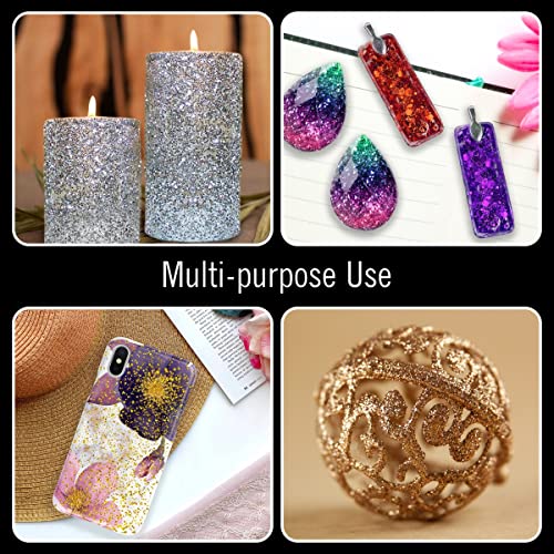 Glitter - 10 Count Fine Glitter Set - 4oz Shaker Bottles Glitter for Resin, Glitter for Crafts - Glitter Shaker Bottle, Glitter for Tumblers, Craft Ultimate Stationery