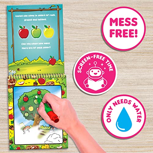 Scentco Water Magic - Scented Reusable Water Reveal Activity Books - No Mess, All Fun (Forest Friends and Ocean Friends) Scentco