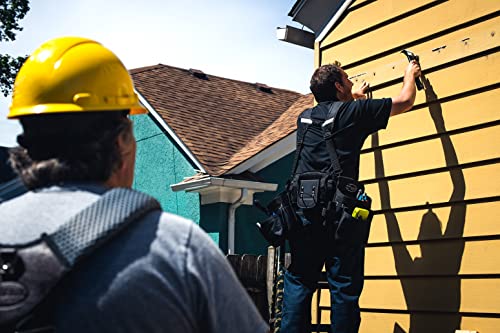 Dead On Tools DO-FR One Size Fits All 2-Bag Carpenter's and Framer's Construction Rig with Suspenders and 24 Pockets in Grey and Black Dead On Tools